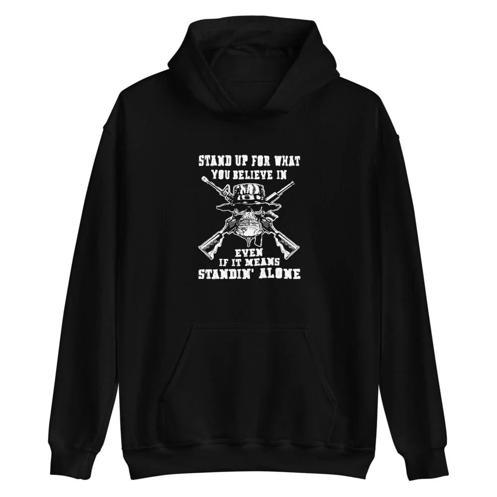 

Stand Up for What You Believe in Even If Print Hoodie Men's and Women's Long Sleeve Sweatshirt Pullover Y2k Tops Autumn Clothing