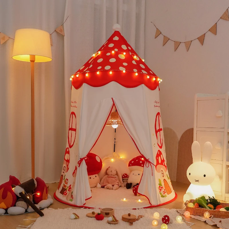 Draagbare kinderen speelgoed tent huis prinses indoor kinderen games tenten creatief opvouwbaar ademend speelhuisje meisjes peuter huizen