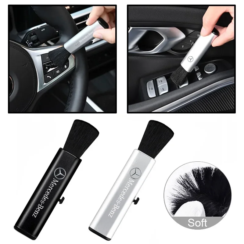 Aluminum 3 Gears Car Brush Cleaning Tool Accessories for Mercedes Benz W124 W177 W164 W204 W205 W463 C63 CLS GLA ML G63 G64