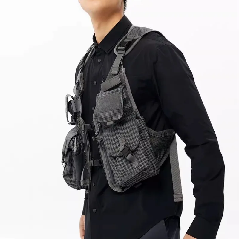 Outdoor Tactical Fishing Vest Men Women Multi Pocket Multifunctional Fly Fishing Jacket Casual Camping Hiking Angling Gear view 5