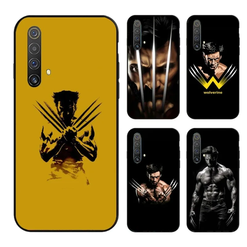 W-Wolverine Mobile Cell Phone Case for OPPO Find X5 X3 X2 A93 Reno 8 7 Pro A74 A72 A53 Black Soft Phone Cover Funda