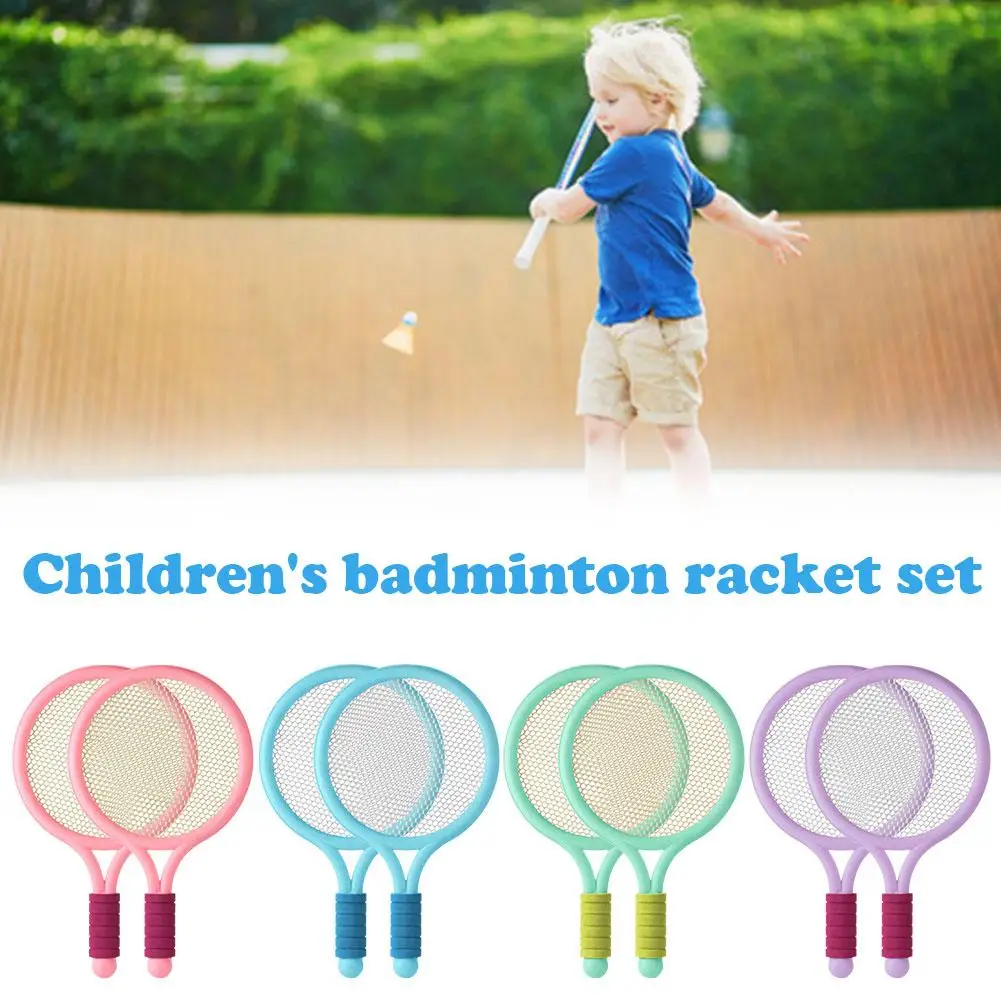 Macaron Color Children\'s Badminton Racket Set Is Ultra-light And Suitable For Elementary School Students\' Sports Enlightenment