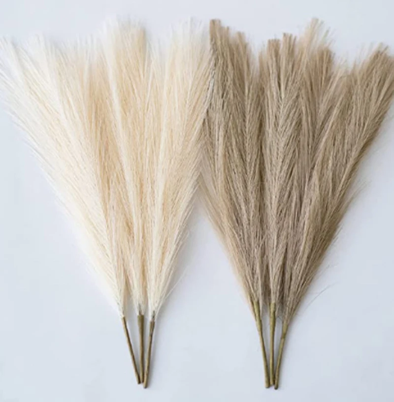 Pampas Grass Wed Flower Decor Home Bedroom Fake Pampas Wedding Guide Artificial Flower Wedding Decoration Accessories 45cm