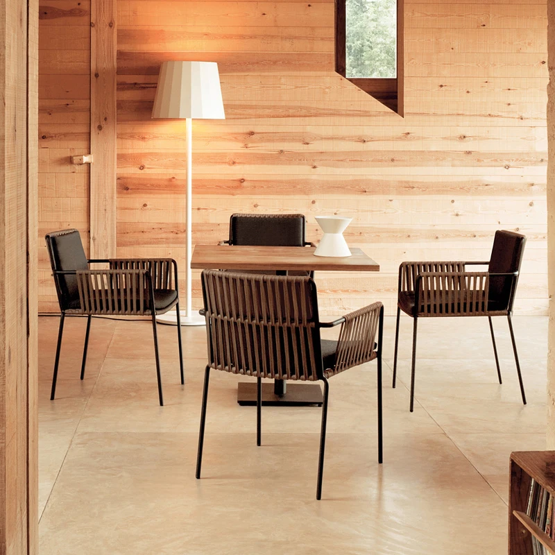 Modern Mobile Garden Furniture Sets Coffee Restaurant Conference Table Hallway Study Luxury Lounge Poker Mesa Salon Furniture - Image 4