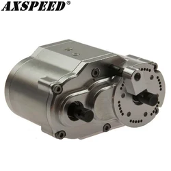 AXSPEED 2 Speeds Transfer Case Gearbox Transmission Box 46x53x32mm for Axial SCX10 RC 4WD D90 1/10 RC Crawler Car Upgrade Parts