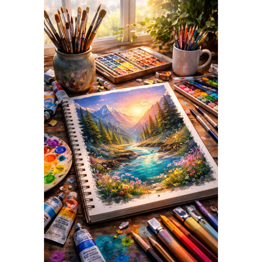 

500/1000/1200/2000 PCS Jigsaw Puzzles Painting Genius Scenery Family Activity Games for Gameroom Bedroom Home Decor Gift