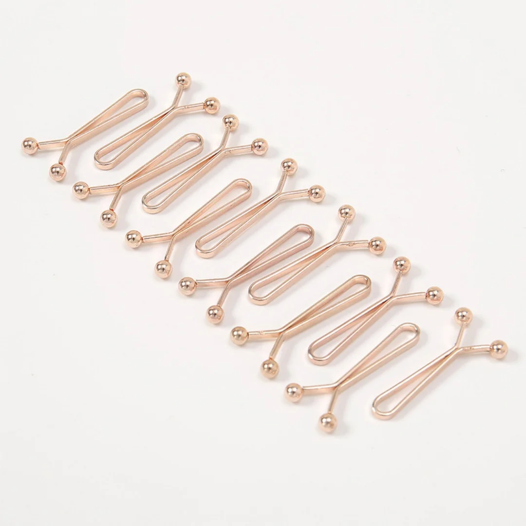 Großhandel 12 teile/beutel Schal Clip Brosche Pins Einfarbig Verziert Zubehör Für Frauen U-Förmigen Hijab Schal Pins Clip 2,3*1,5 cm