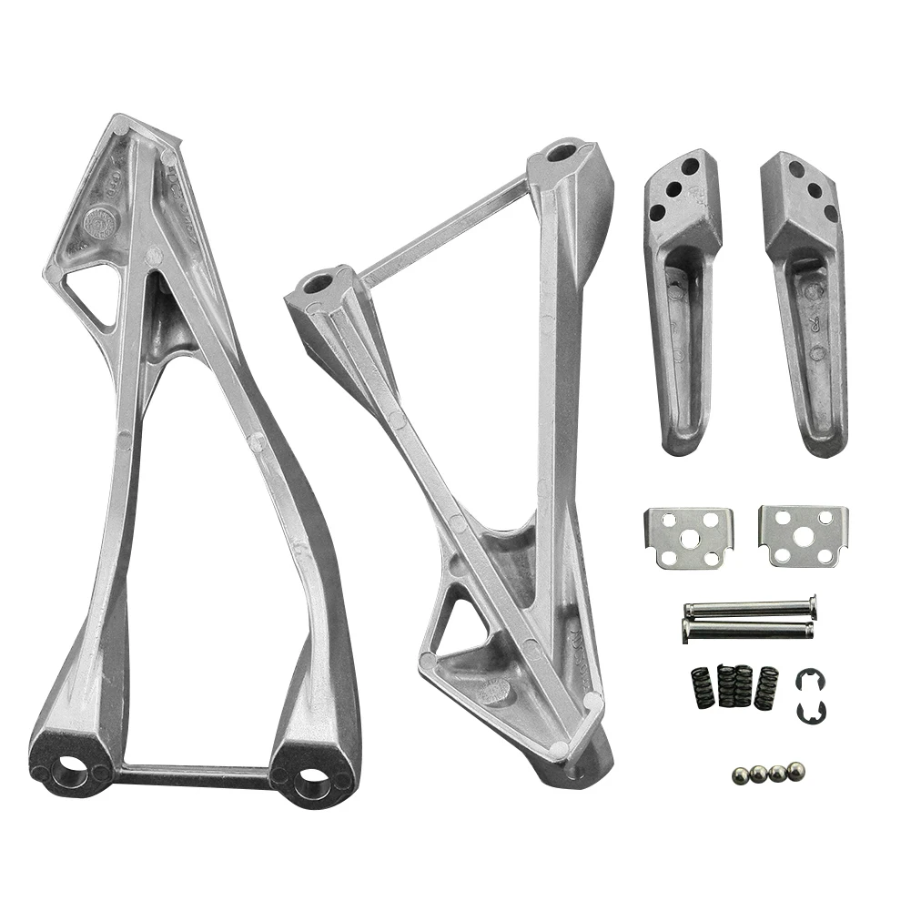 Motorbike Rear Passenger Foot Pegs Footrest Brackets Kit for KAWASAKI NINJA ZX-6R ZX6R 2005 2006 2007 2008 Aluminum Alloy