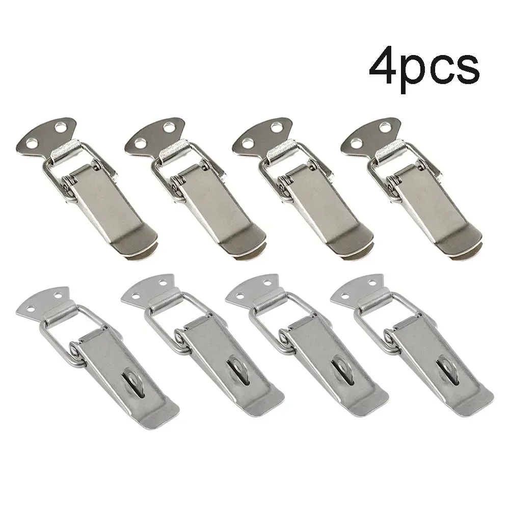 4pc Latch Catch Eisen Schrank Boxen Haspe Toolbox Toggle Lock Haspe Toggle Latch Mini Klemmen Box Verschluss Schnalle Stamm Latch fänge