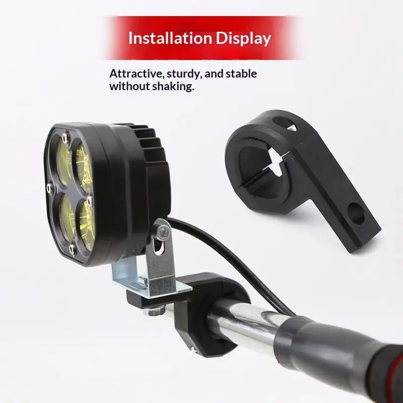 New 1Pc/2Pcs Car Spotlight Tube Clamp Bracket Stable Non Shaking Fix Rubber Anti Scratch Pad Fits Most Vehicles
