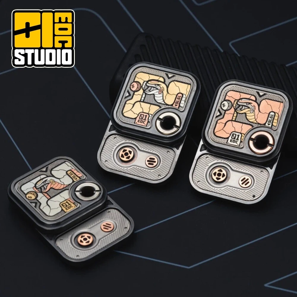 01EDC Greedy Snake Square Game Base 3rd Anniversary Fidget Slider Fidget Toys For Adults Stress Relief Toy