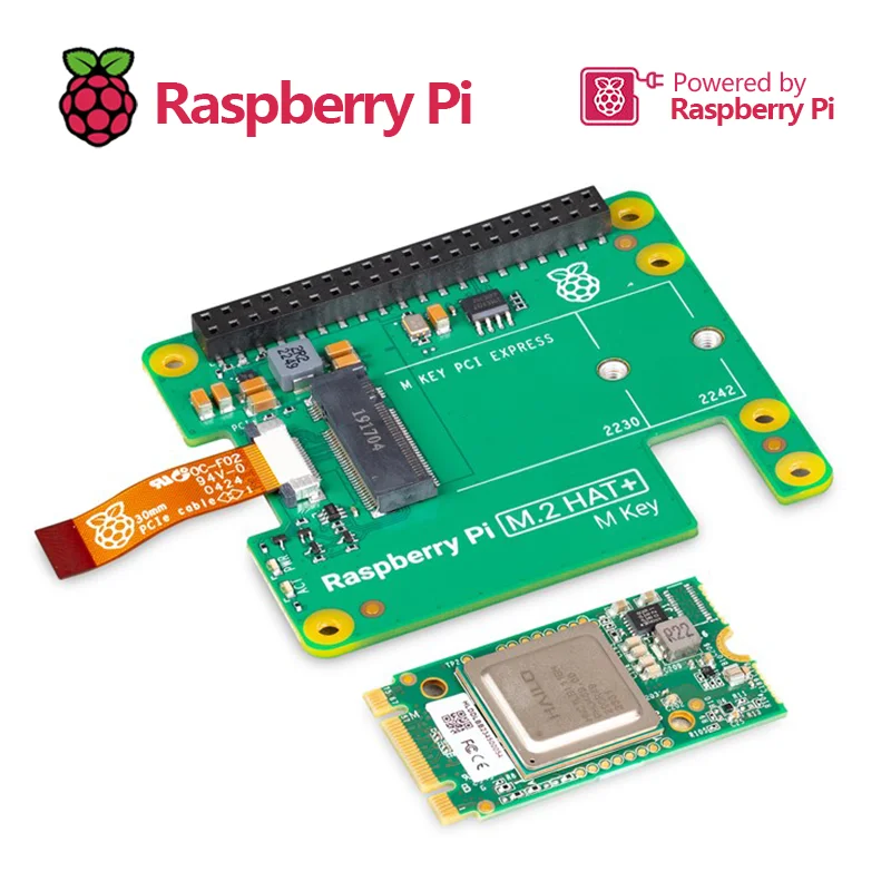 Imagem -03 - Raspberry pi ai Kit Oficial M.2 Hat Mais com Hailo8l Accelerator