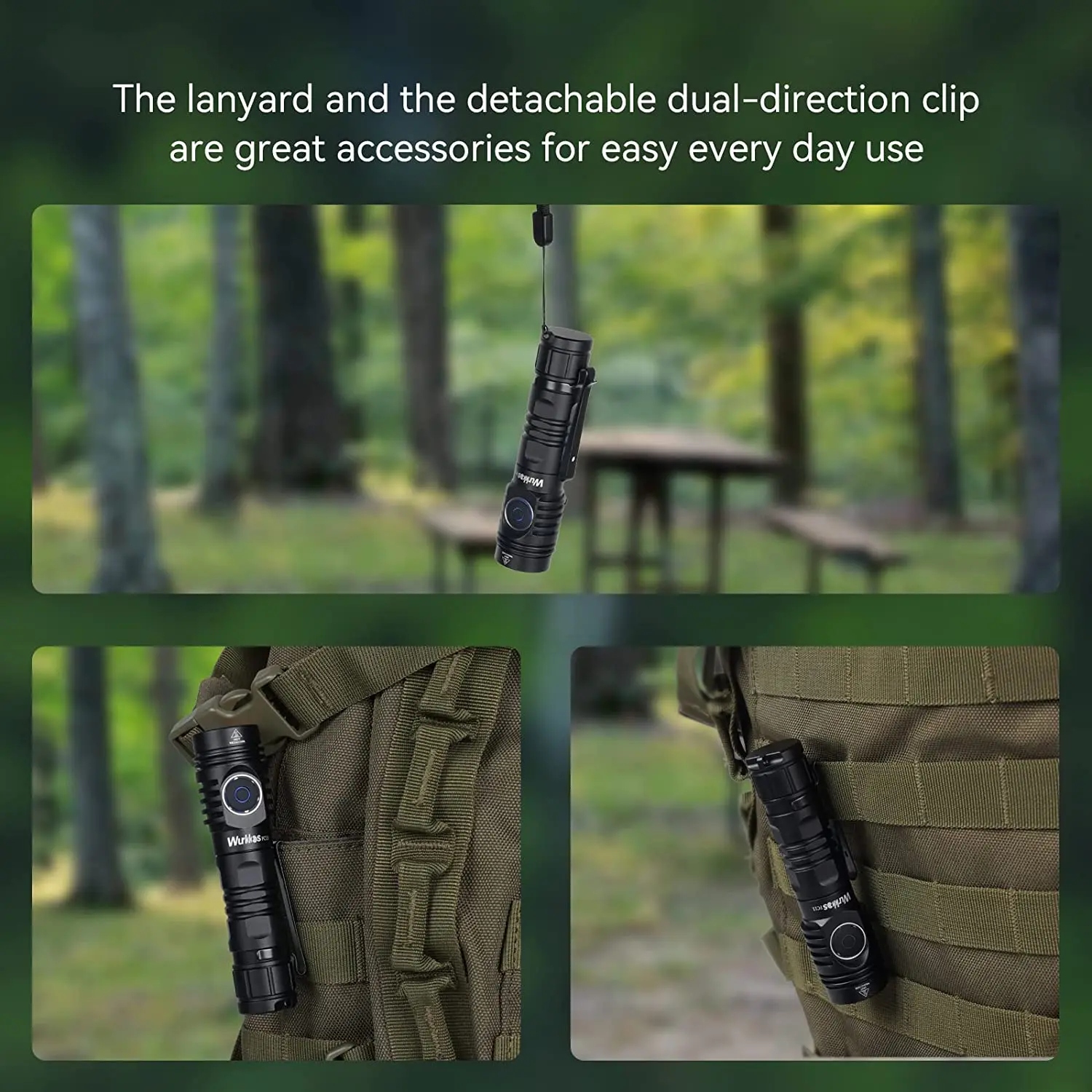 Wurkkos FC13 3500lm Powerful 18650 EDC Flashlight Reverse Charging XHP50.2 RGB AUX Button Light Anduril 2.0 IP68