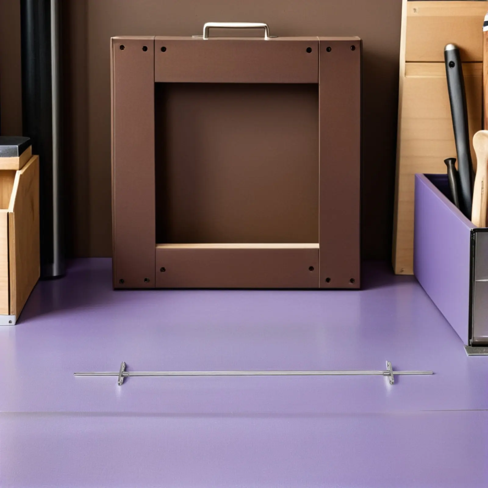 

Stainless Steel Hanging File Folder Bar for Cabinet Drawer Replacement Heavy-Duty 50Cm File Hang Bar Organizer Office Storage