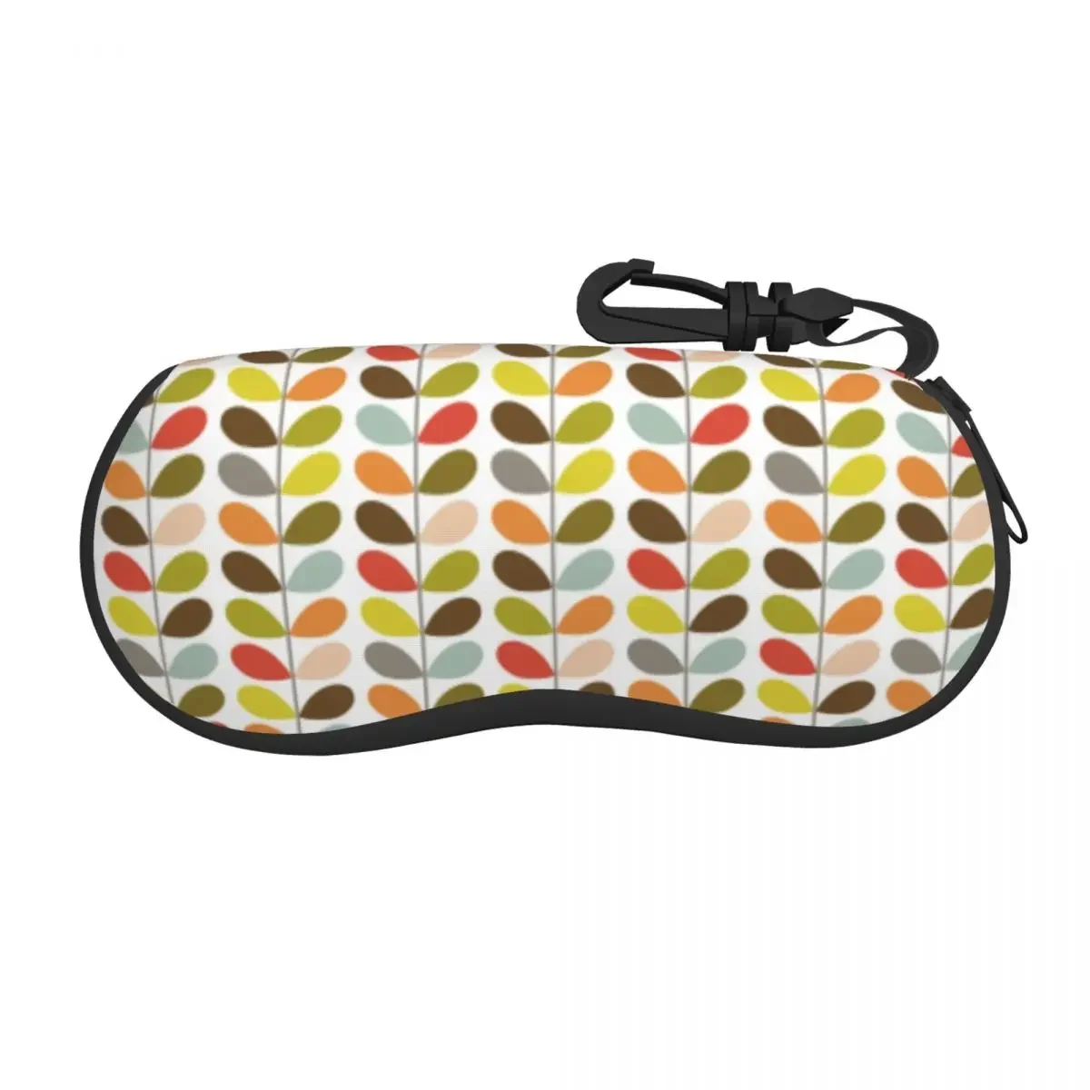 Custom Orla Kiely Flowers Shell Glasses Case Unisex Mid Century Modern Multi Stem Eyeglasses Case Sunglasses Protector Box