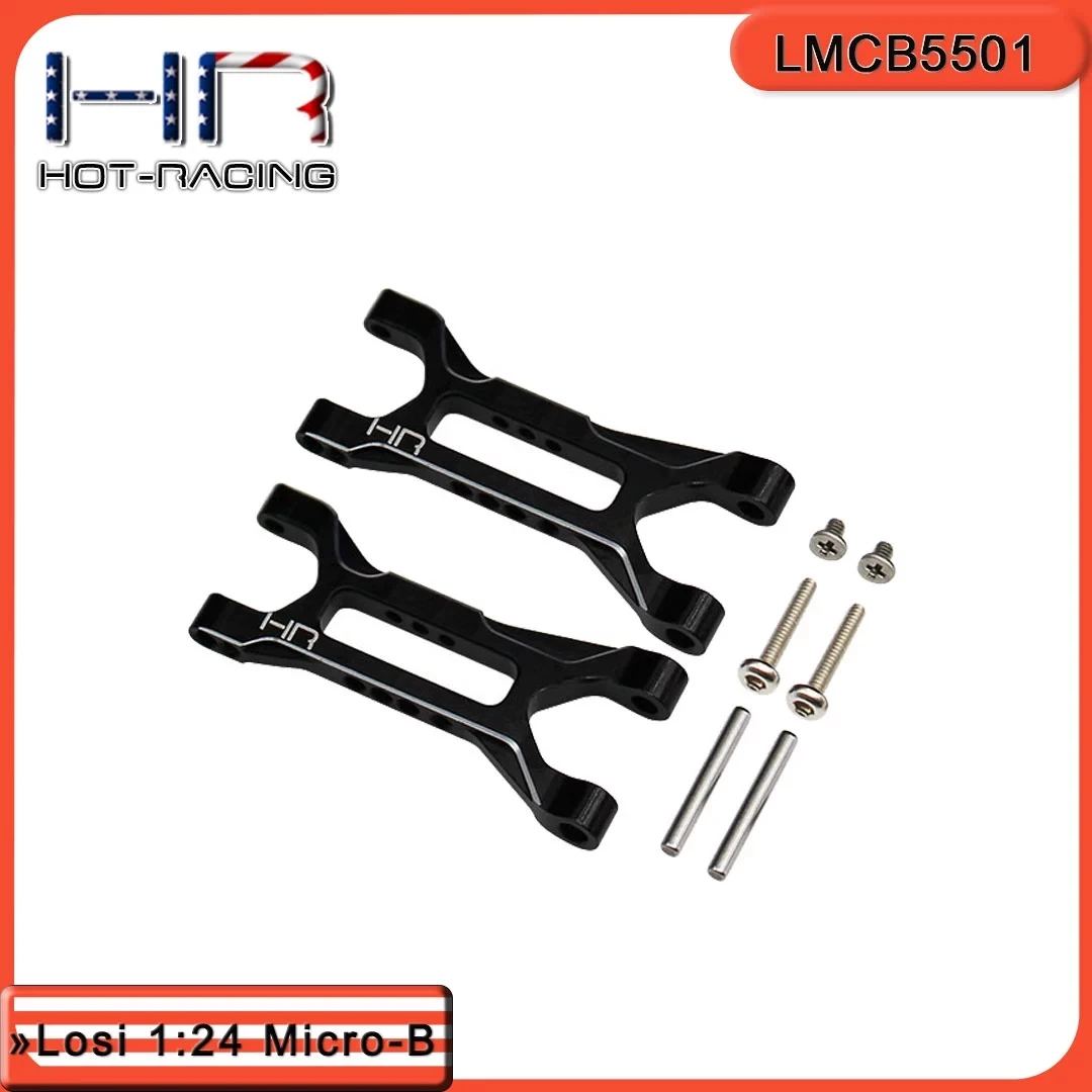 Bracciones inferiores delanteros de aluminio Hot Racing para Losi 1:24 Micro-B