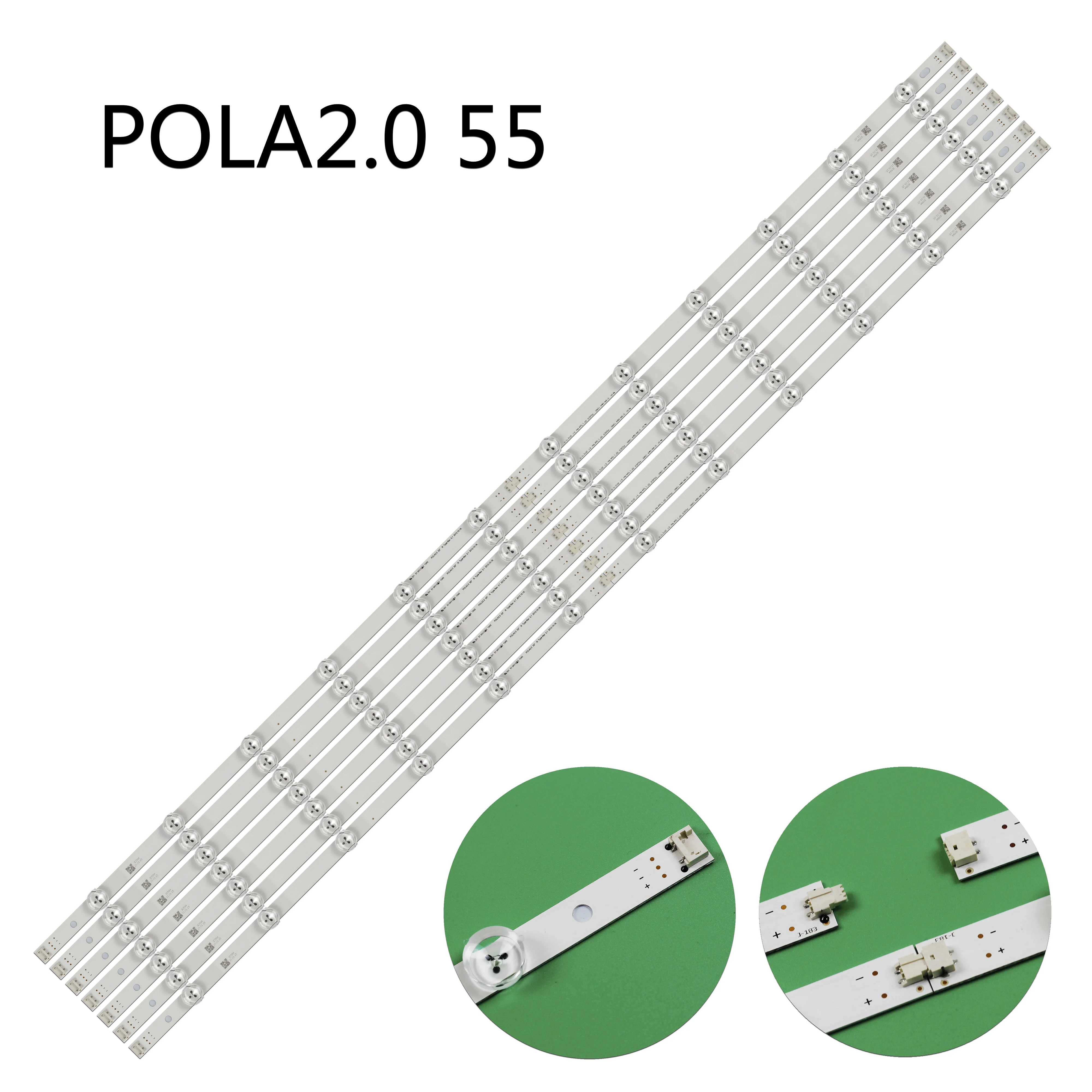 14pcs LED bar For innotek POLA2.0 55 Pola 2.0 R L 55LN5750 55LN575V 55LN5758 55LN5600 55LN5710 LA62M55T120V12 NC550DUN-SAAP1