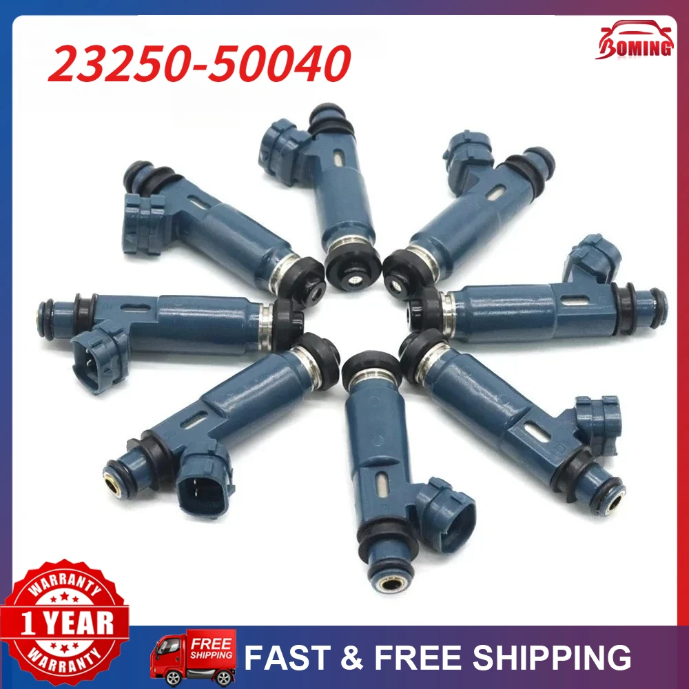 

Форсунки топливные (8 шт.) для Toyota 4Runner, Tundra, Sequoia, Land Cruiser 4.7L, Lexus GX470, LX470 1998-2005, артикул 23250-50040