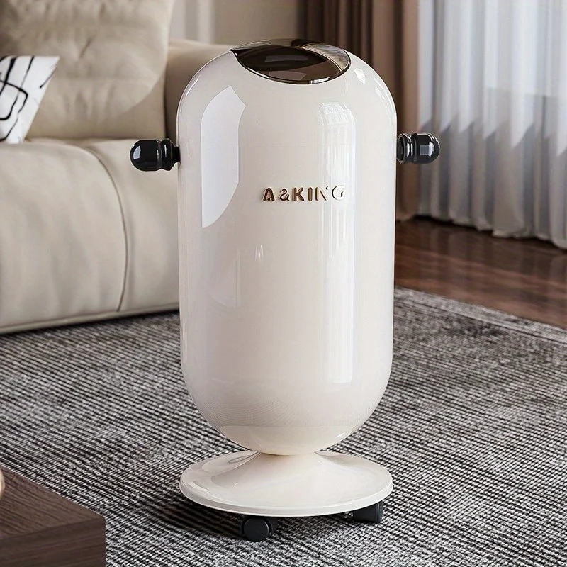 Large Capacity Kitchen Trash Can with Lid High Value Home Living Room Bathroom Wastepaper Basket Creative Light Luxury Trash Can