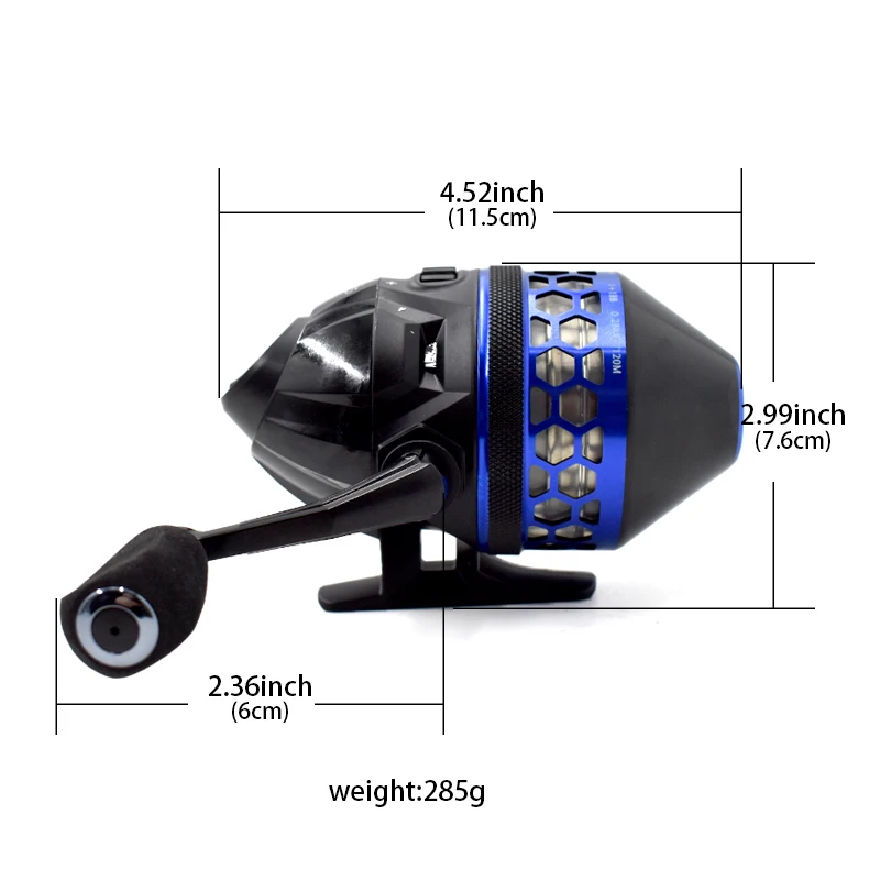 Slingshot Fishing Reel 1+1BB Shooting Fish Closed CNC Reel with Line Outdoor Hunting Fishing Reel