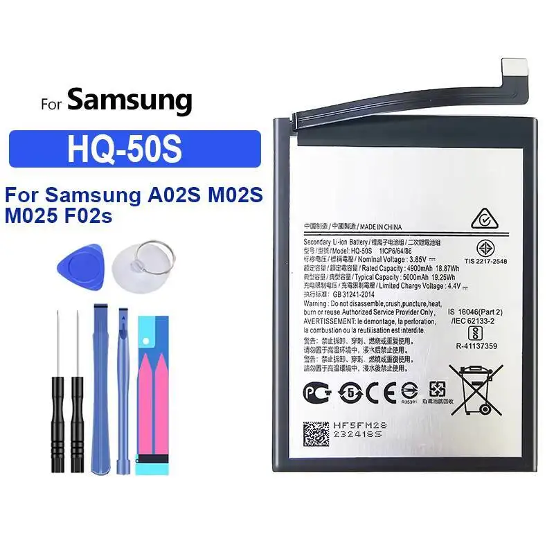 

For Samsung Galaxy A02S M02S M025 F02s HQ-50S Premium Replacement 5000Mah Mobile Phone Battery