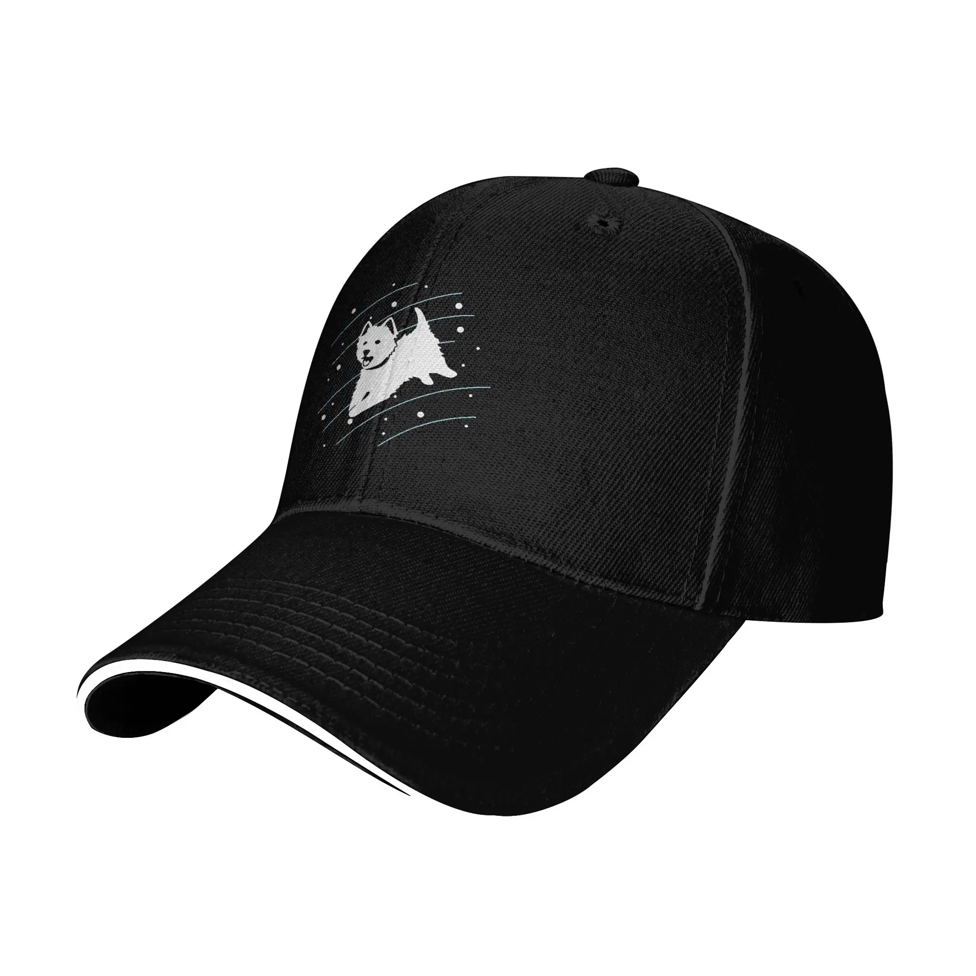 Funny Cute Jumping Westie Lovely Hunting Baseball Caps Man  Personalized Trucker Cap Female Sport Sunscreen Hat