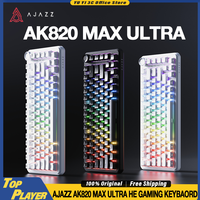 AJAZZ AK820 Max Ultra HE Hall Effect Magnetic Switch Wireless Gaming Keyboard E-Sport 8K Polling Rate 2.4G BT Connection DKS RGB