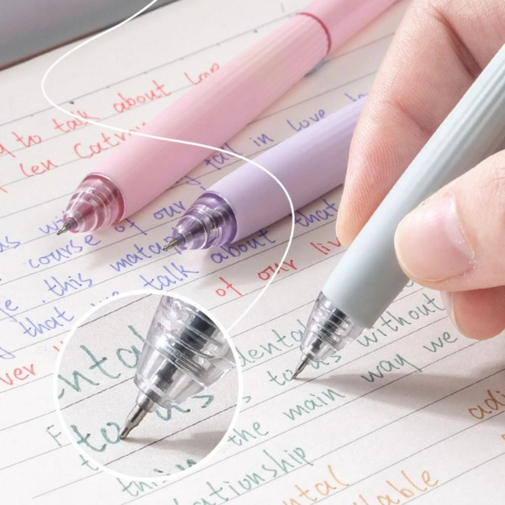 

5PCS INS 0.5mm Nib Colored Ink Pen Refills Pen Rods Efficient Morandi Color Pen Cores Writing Drawing Gel Pen Refills Student