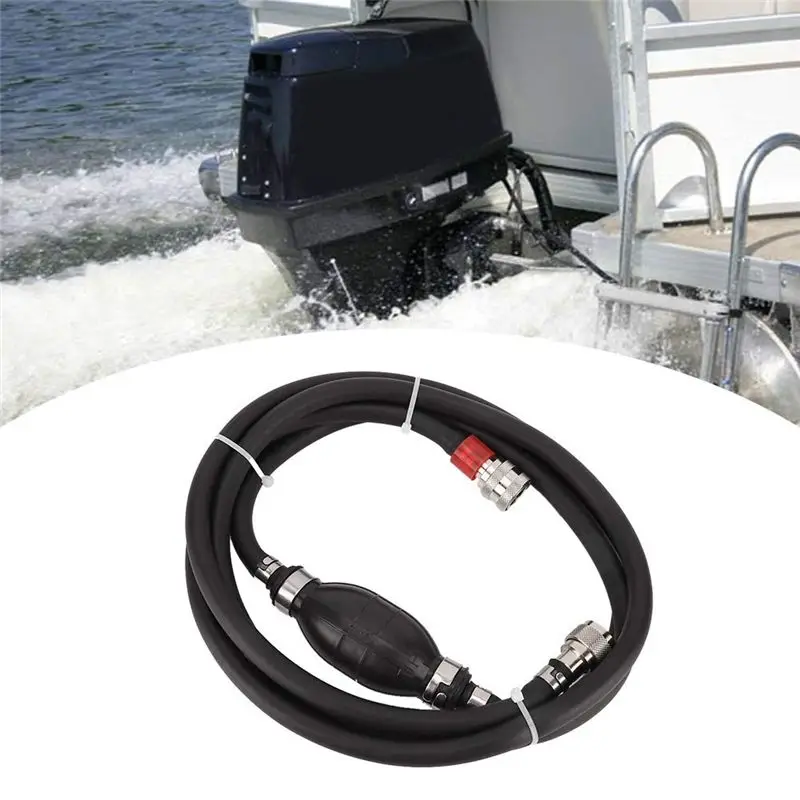 AB96-3B7-70200 Fuel Hose Assy With Primer Bulb For Tohatsu Nissan Outboard M NS MD 5 - 90HP 7.93FT 3B7-70200-4 3B7-70200-3 5