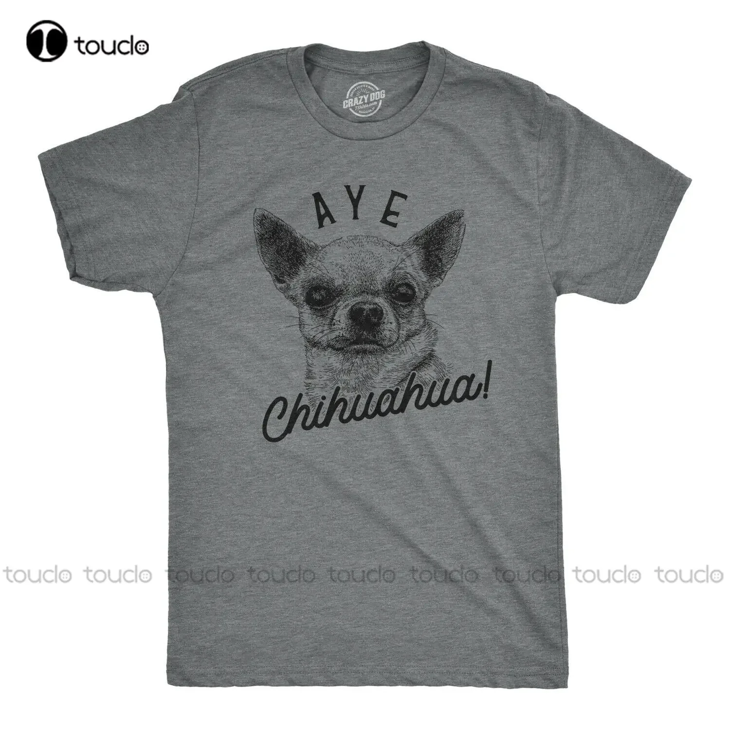 New Mens Aye Chihuahua T Shirt Funny Dog Dad Tee Puppy Lover Gift (Dark Heather Cotton T Shirt Tee art shirt fashion funny new