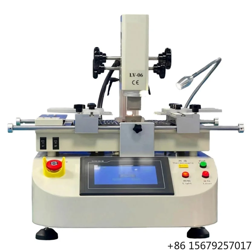 BGA Rework Station LV-05 3 Zones Hot Air Touch Screen Solder Machine 4500W Soldering Tools Infrared BGA Rework Station