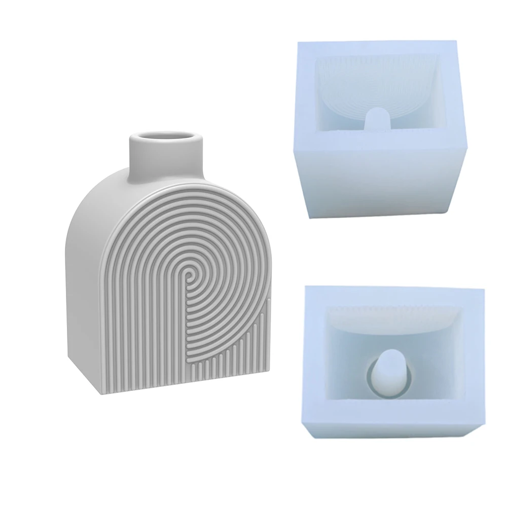 Aroma Diffuser Bottle Silicone Mold, Durable Reusable DIY Resin Candle Plaster Mold for Home Decoration Craft Supplies
