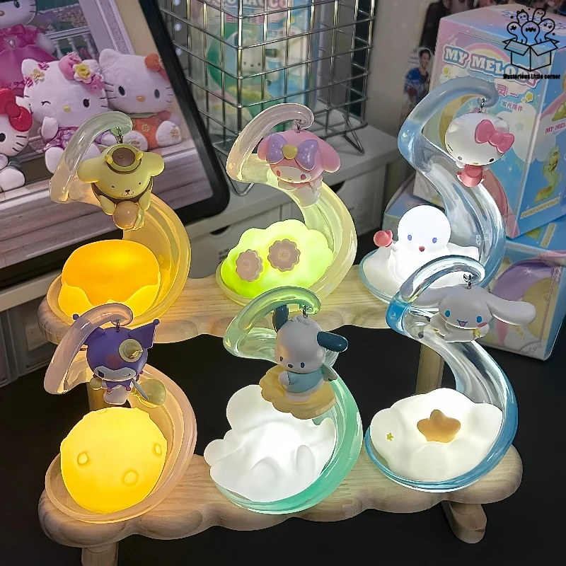 

Серия Sanrio Natural Elf: светящаяся коллекционная фигурка Hello Kitty в закрытой упаковке, игрушка, украшение для стола, подарок