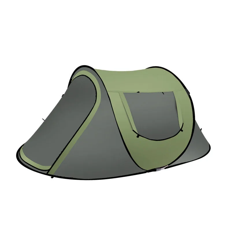 Automatisches Pop-up-Campingzelt für 3–4 Personen, wasserdicht, Sonnenschutz, Outdoor, Rucksackreisen, tragbar, für Familienwandern, Strand, Barraca