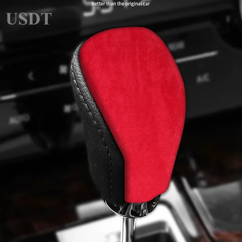 

Made of Alcantara Suede Gear Knob Cover Cap Fit for Toyota Alphard 30 AH30 Vellfire 2015-2023 Interior Protective Sticker