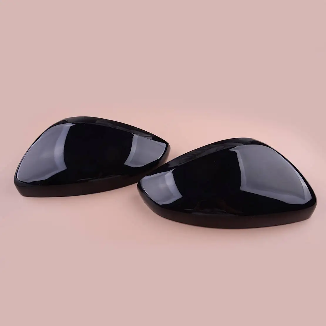 

1 Pair Gloss Black Rearview Side Mirror Cover Cap Trim ABS Fit for Peugeot 208 2008 Citroen C3 2016 2017 2018