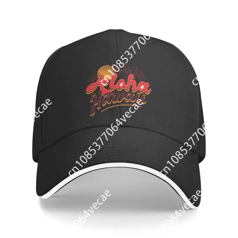 Fashion Hawaii Beach Sunset Baseball Cap Women Men Breathable Tropical Palm Tree Dad Hat Sports