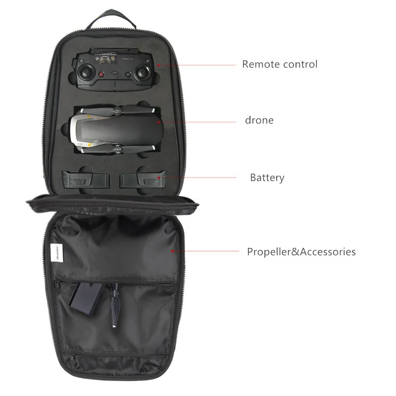 backpack hardshell bag remote control battery spare parts bag waterproof portable case for dji mavic air drone Accessories