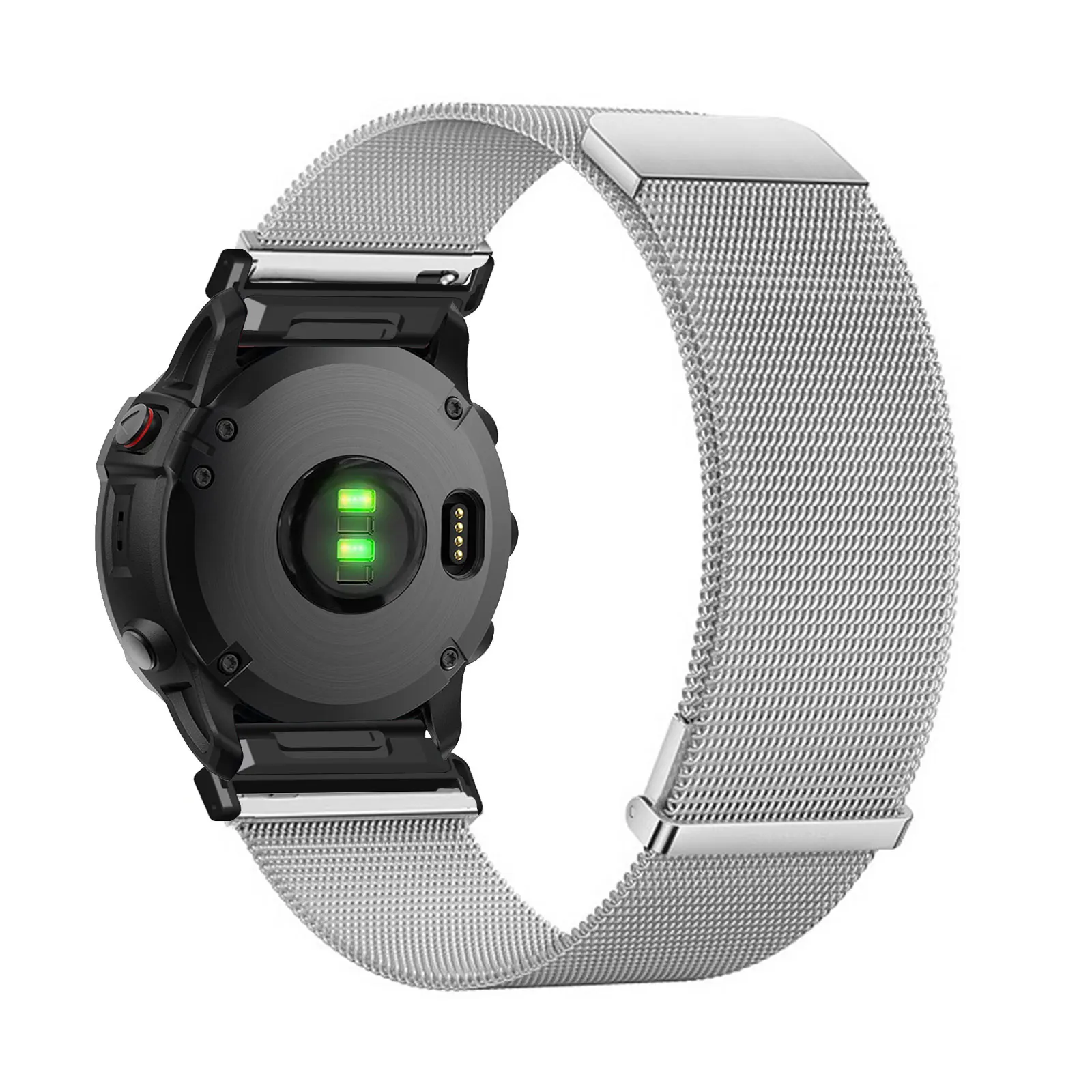 

Metal Bands for Garmin Fenix 6X/6X Pro/6X Sapphire/6X Solar/5X/5X Plus/8 51mm/7X Pro/7X/3/3 HR Band, Double Layer Magnetic Strap