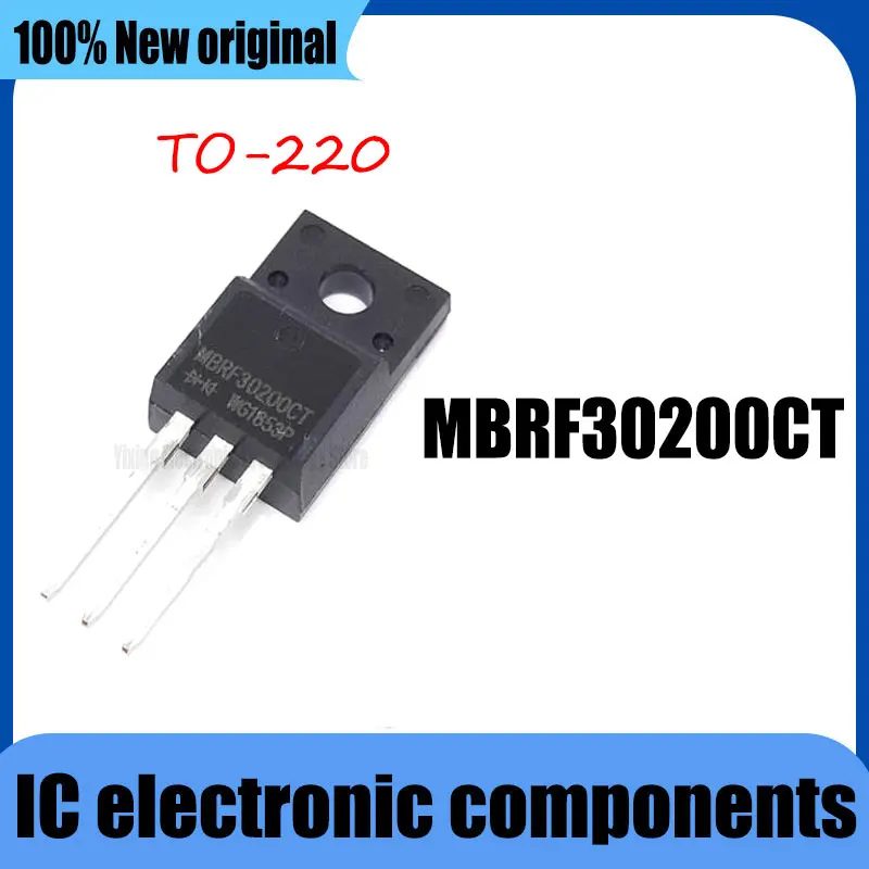 10PCS NEW MBRF30200CT MBRF30200 30A200V TO-220 IC Chip