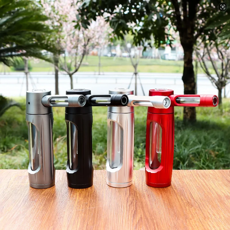 Metal Aluminum Glass Bubbler Water Pipe Mini Smoking Bottle Portable Hookah Shisha Pipes & Accessories Tube Filter view 3