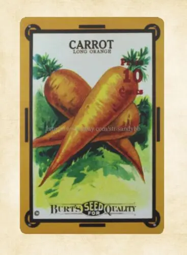 Seed Packet Carrot metal tin sign wall lodge cafes sale-Aluminum