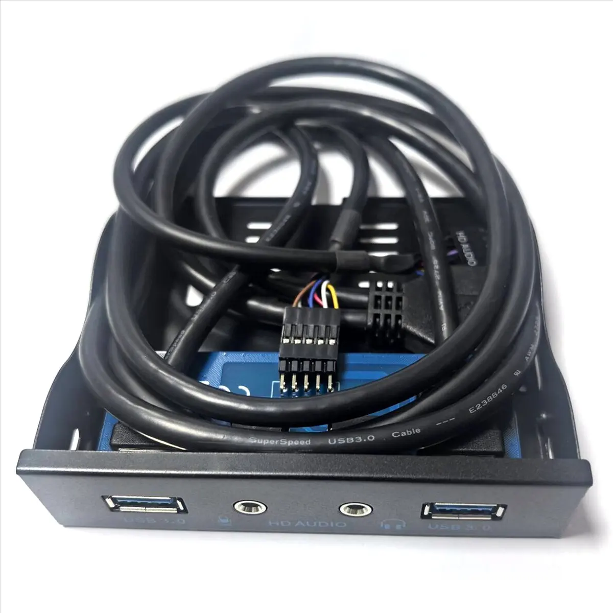 

A40I 3.5Inch 20Pin to 2 USB 3.0 Port HUB + HD Audio PC Floppy Expansion Front Panel