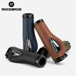 ROCKBROS Bicycle Handlebar Grips Liquid Silicone Palm Anti-skid Shock-absorbing Rubber Comfortable Grips MTB Bike Accessories