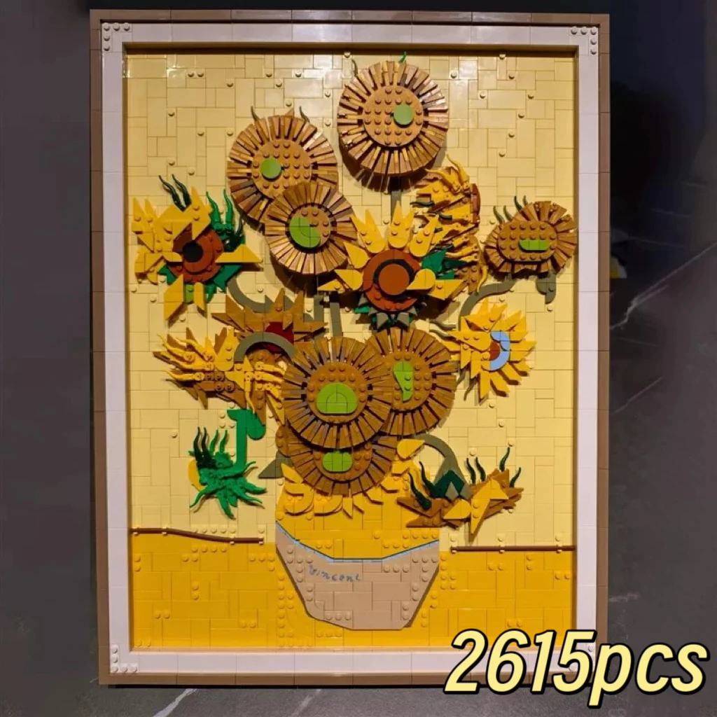 

New Sunflower Building Blocks Children's Toy Room Decoration Birthday Creative Fine Gift