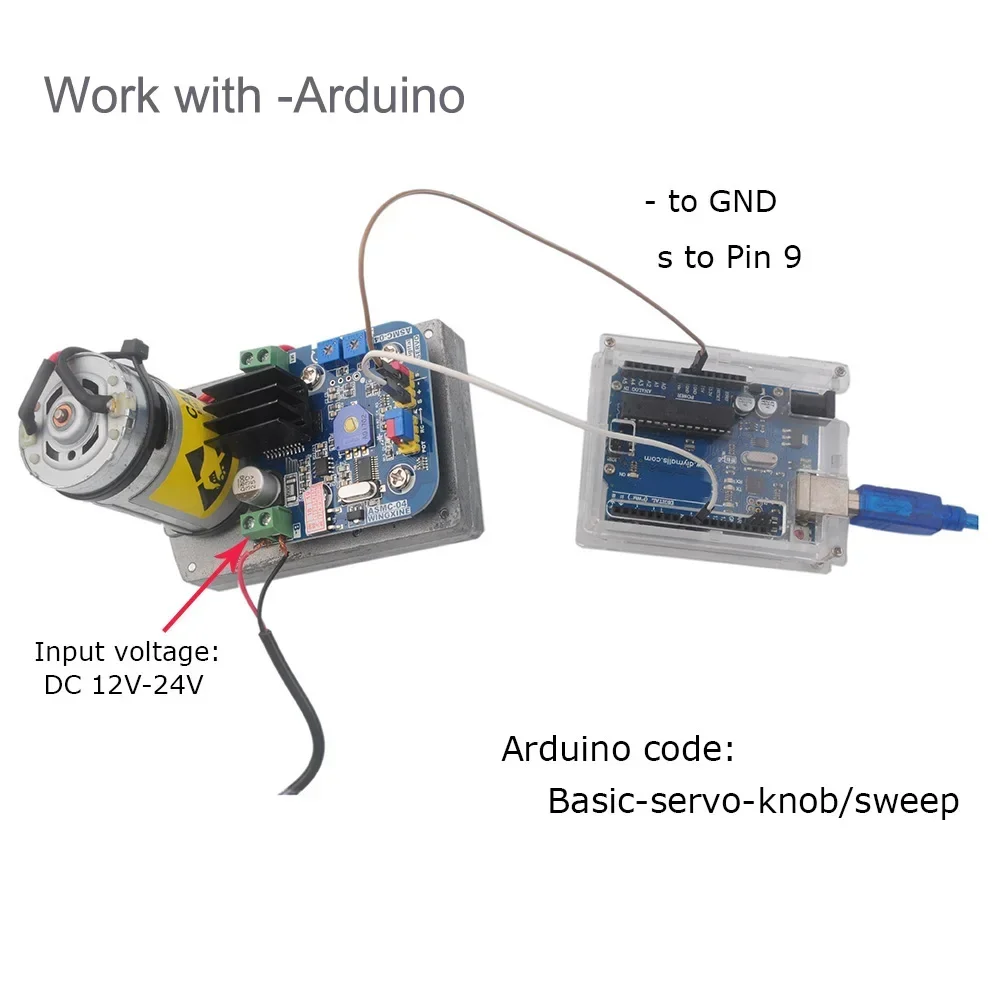 ASMC-05A 12V~24V 110kg.cm High Torque Robot Servo Motor Large Robotic Manipulator ASMC-04A Upgraded for RC Cars Quadcopter Boat
