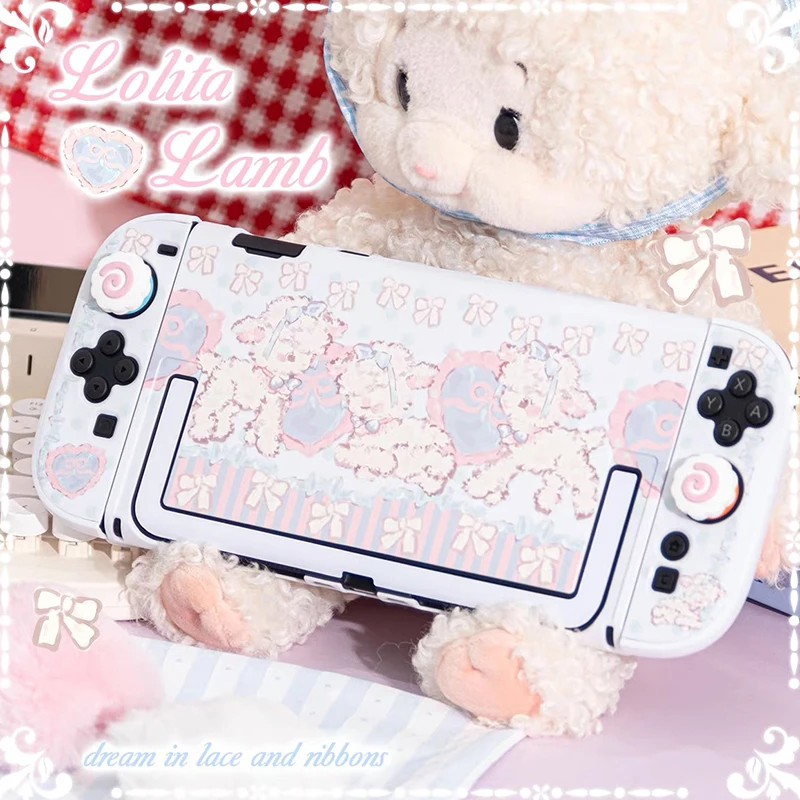 

Little Lamb Protective Shell compatible with Switch 2 Detachable Protective Cover for Nintendo Switch Oled/Switch 2025 Console