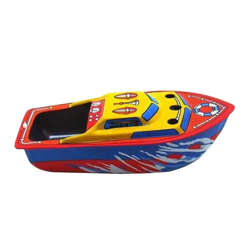 

F1CB Powered Steam Boat Tin Toy Floating Boat Toy Children Birthday Gift