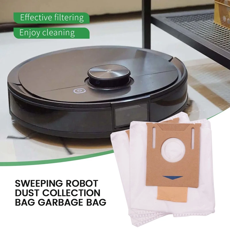Paquete de 10 bolsas de polvo para aspiradora Ecovacs DEEBOT OZMO T8 AIVI T8 Max T8 Series T9 Series N8 Pro Plus N8 Pro Robot Vacuum Part