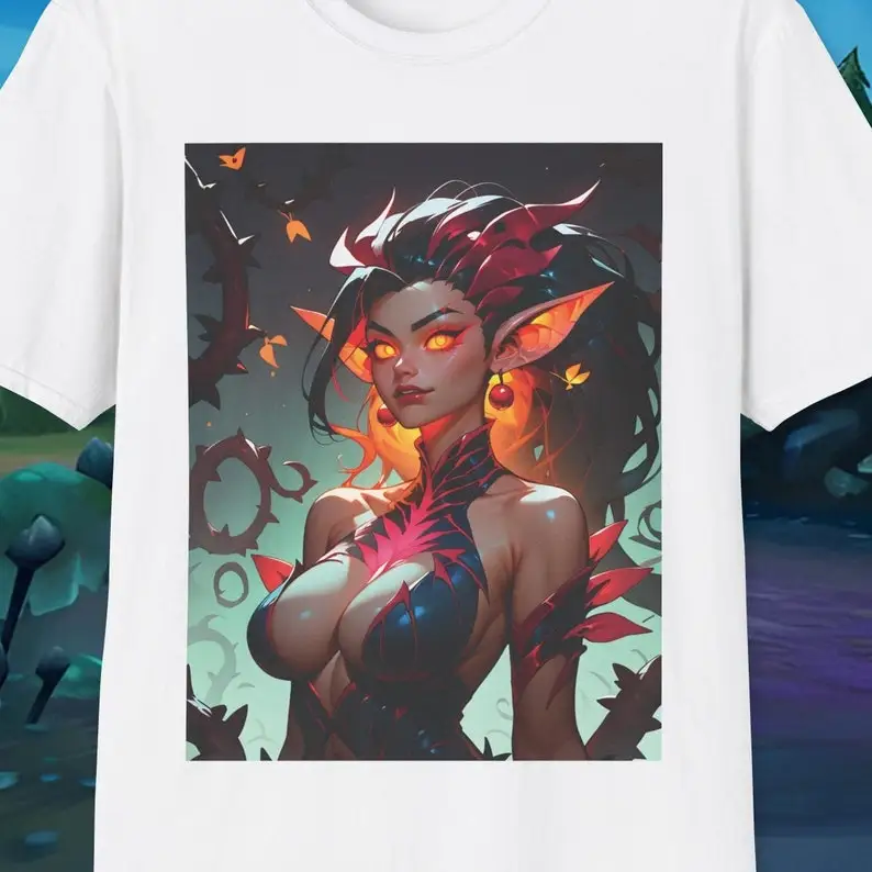 Vibrant Zyra Fan Art Shirt | Unique Gamer Tee Unisex Video Game Apparel Fan Clothing